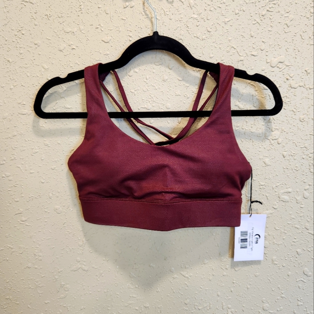 Zyia Light and Tight Fig Strappy Bra